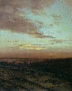 Alexei Savrasov Evening. Migration of birds, Spain oil painting artist